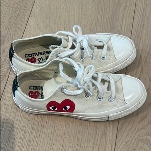 Converse Play White and Red Sneakers